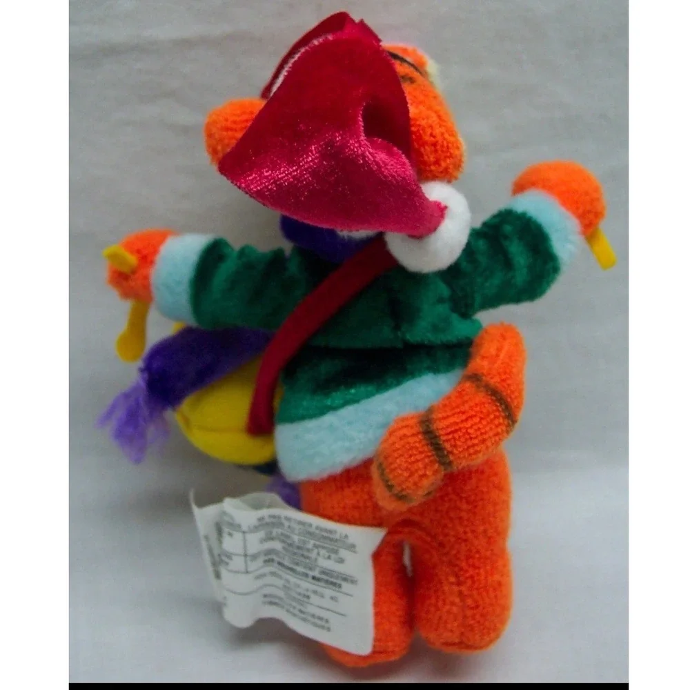 Disney Store Tigger Plush Christmas Ornament 2000 Winnie the Pooh Drummer Santa
